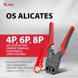 Alicate Crimpador de Cabos MTX para Terminais - 177339