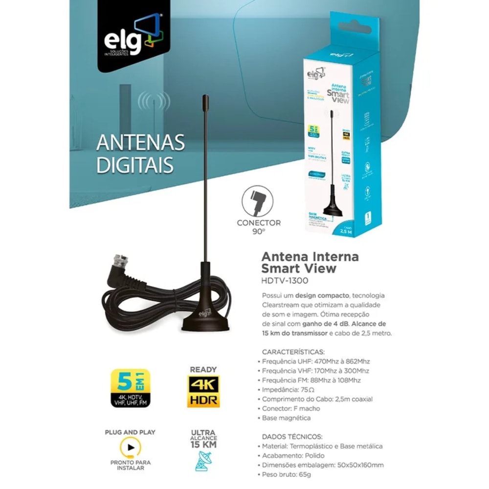 Antena Digital ELG Smart View - HDTV1300I