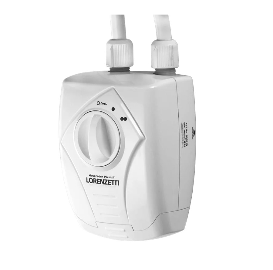 Aquecedor Elétrico Lorenzetti Versátil 5500w 127v Branco - 7560025