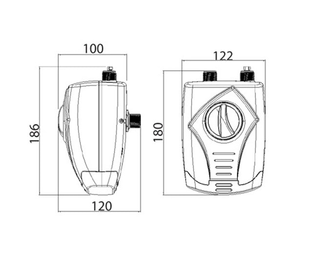 Aquecedor Elétrico Lorenzetti Versátil 5500w 220v Branco - 7560027