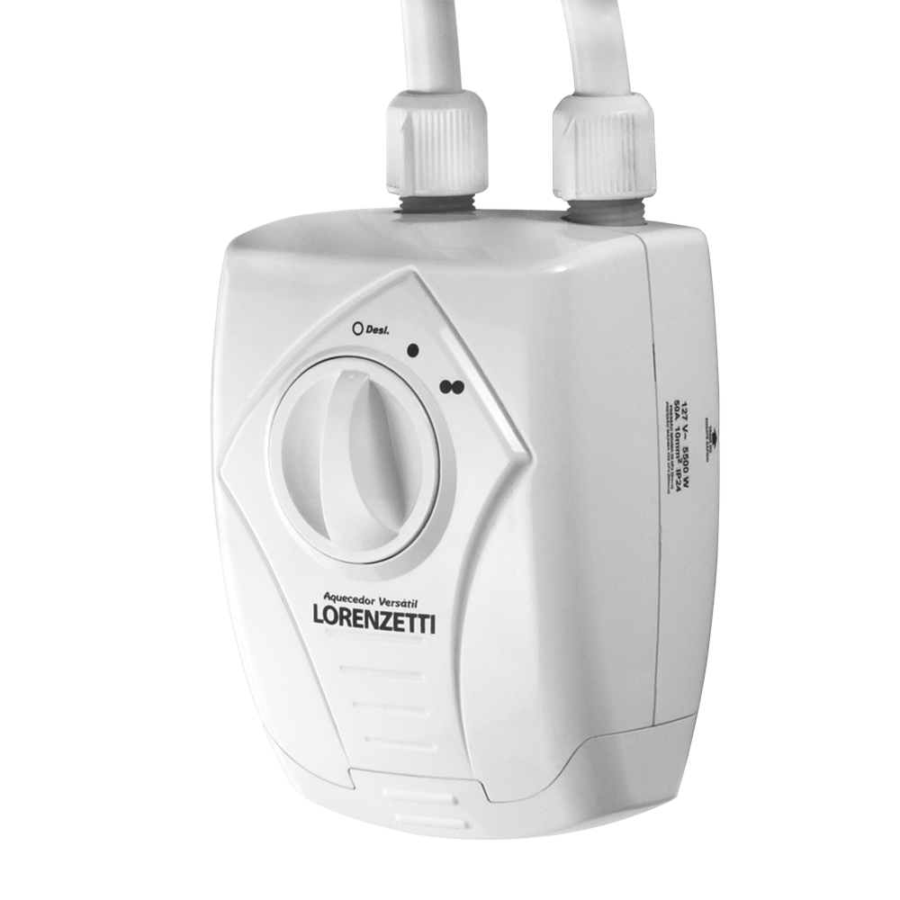 Aquecedor Elétrico Lorenzetti Versátil 5500w 220v Branco - 7560027