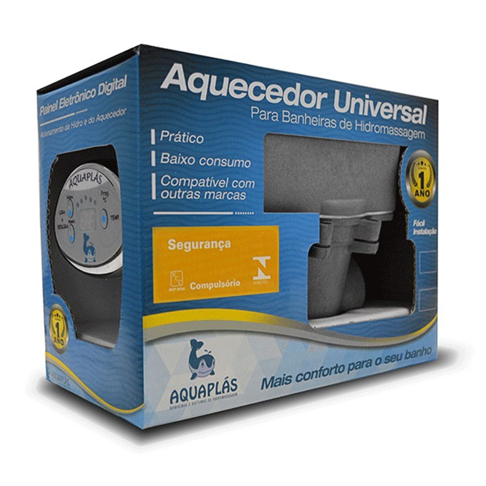 Aquecedor para Banheira Universal 220V 5200W Aquaplás - 003.010300