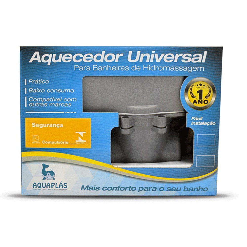 Aquecedor para Banheira Universal 220V 5200W Aquaplás - 003.010300