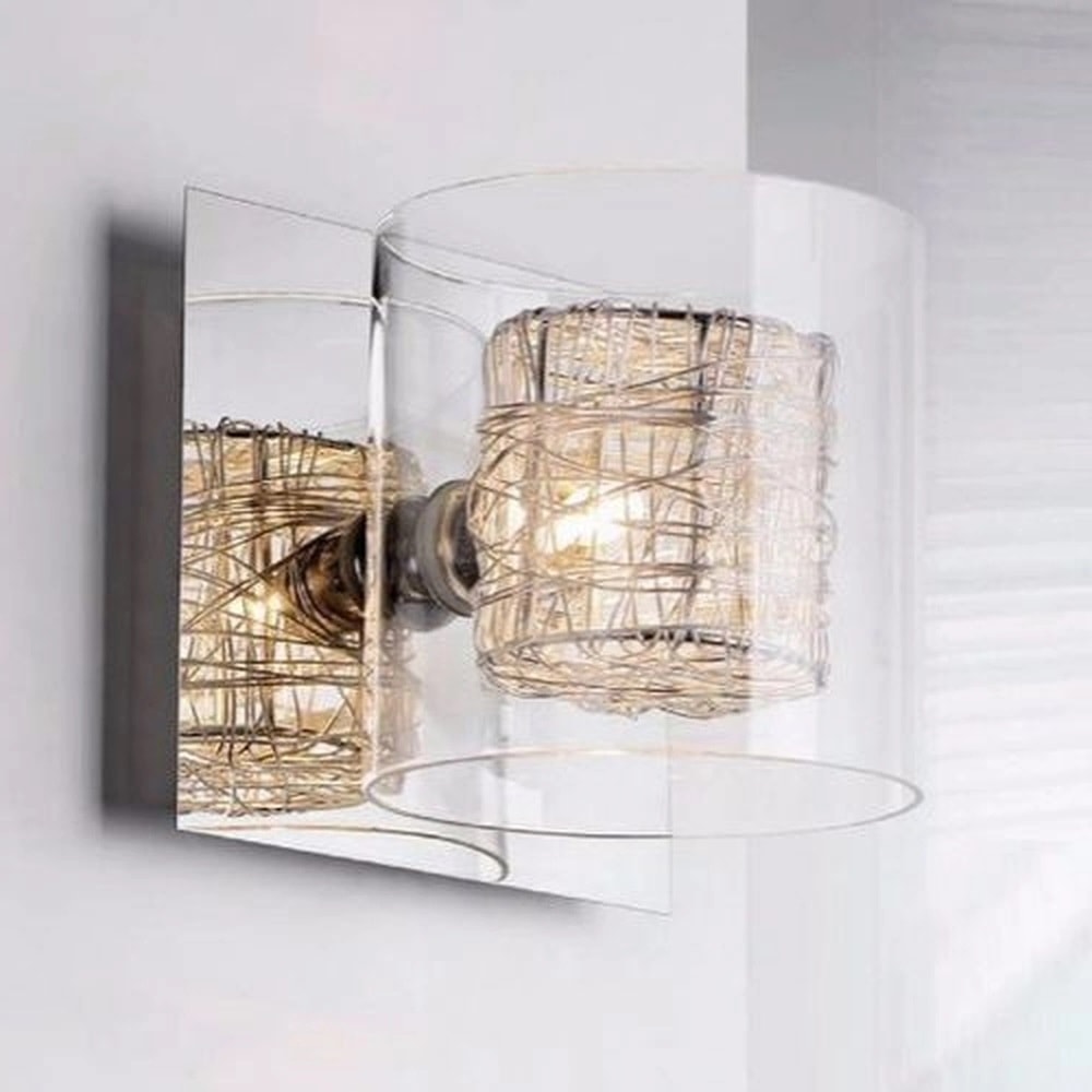 Arandela Bella em Aço com Vidro 1XG9 - HO110A