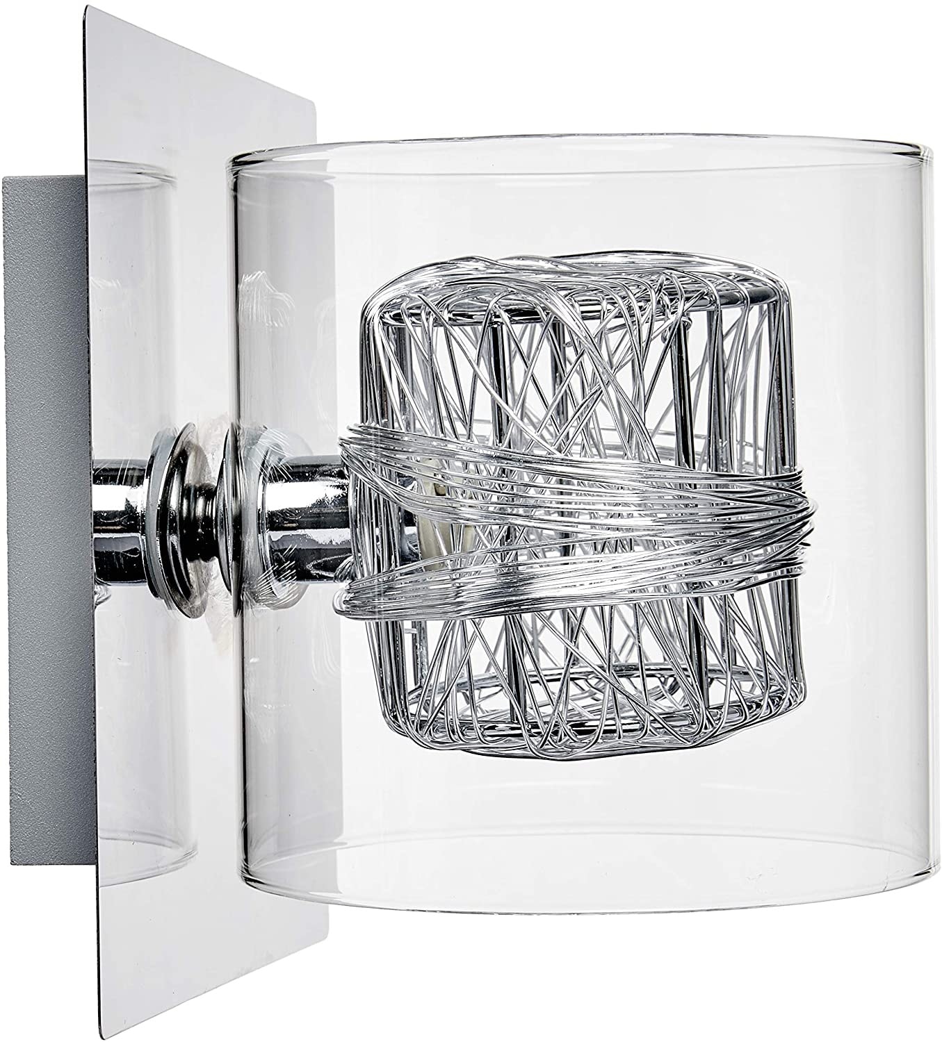 Arandela Bella em Aço com Vidro 1XG9 - HO110A