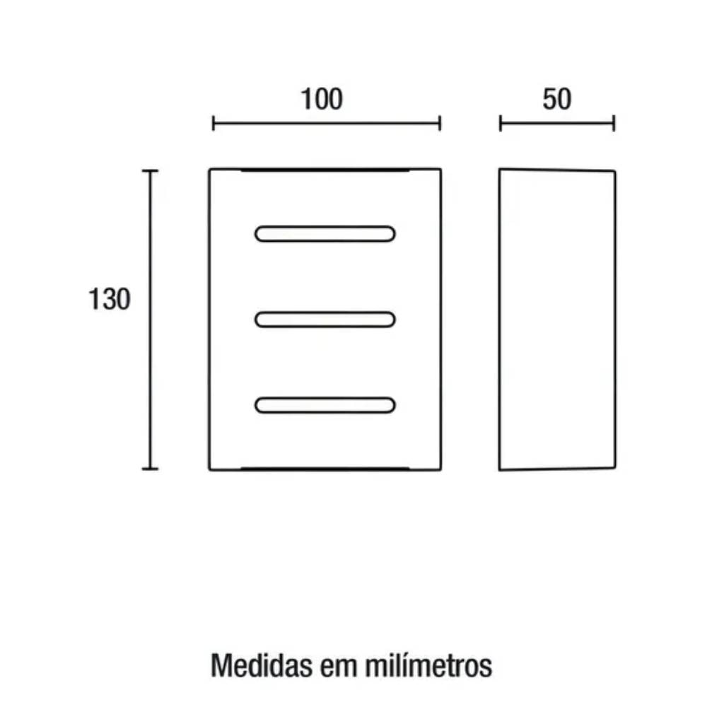 Arandela Blumenau Fussen 3 Atletas 2xG9 Branco Fosco