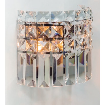 Arandela Bronzearte Paris Cristal Redonda - GPPR161201ARRV2