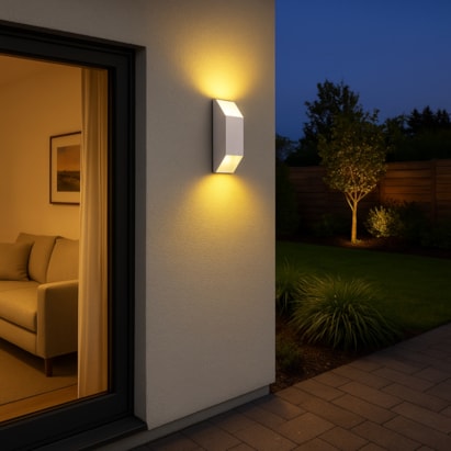 Arandela de Alumínio Ideal para 2 Lâmpadas GU10 Branco - 112