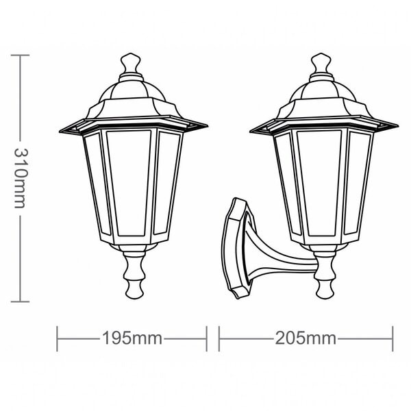 Arandela de Parede Taschibra TLF 26 Branca - 15060010