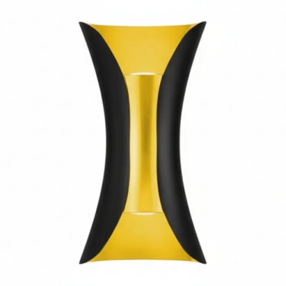 Arandela GMH 10W Noctis Preto e Gold