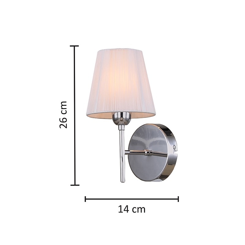 Arandela Hevvy Claudia 1L E14 Metal - SL-0001/W1