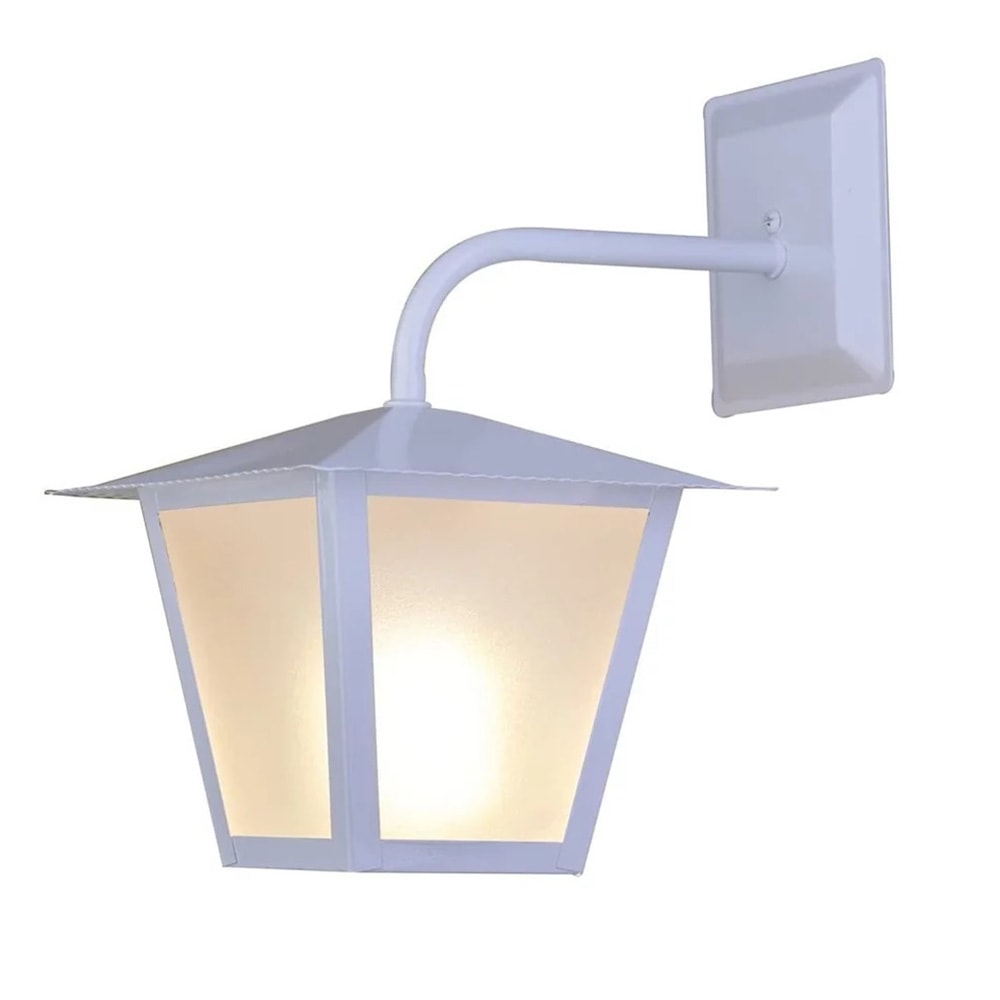 Arandela Ideal Colonial Quadrada Branca - L-4-B