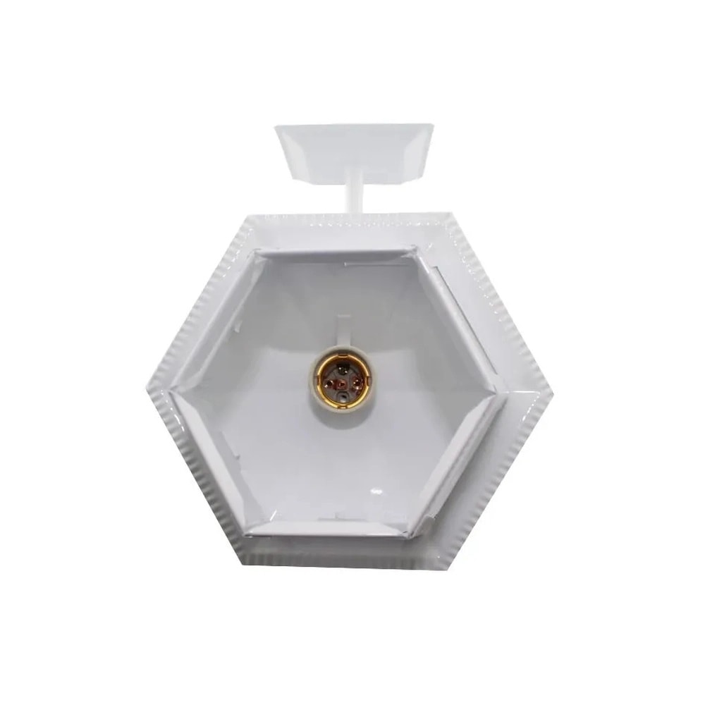 Arandela Ideal Colonial Sextavada Branca - L-3-B