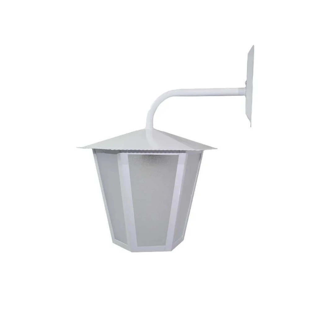 Arandela Ideal Colonial Sextavada Branca - L-3-B