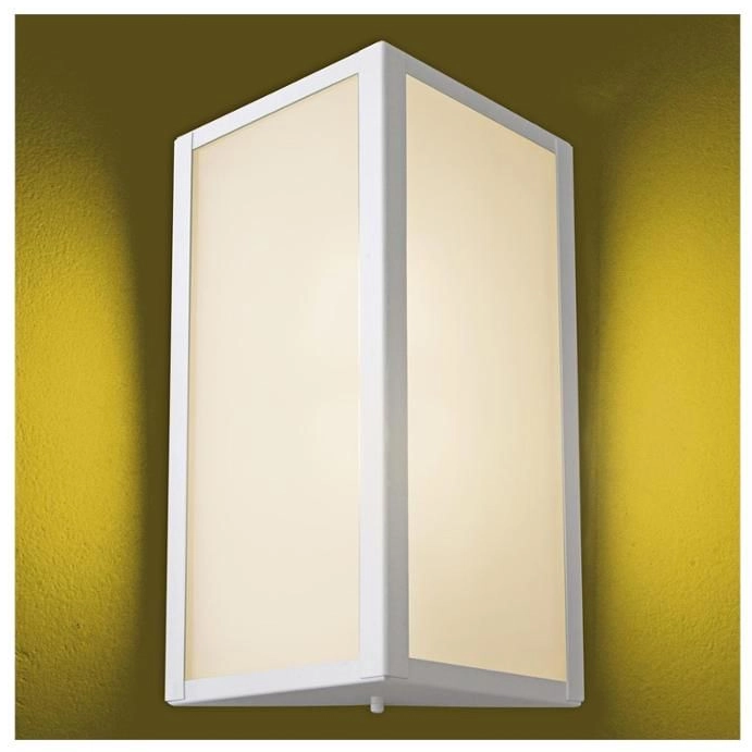 Arandela Ideal Contemporânea Bolt Triangular de Alumínio Branca - 285