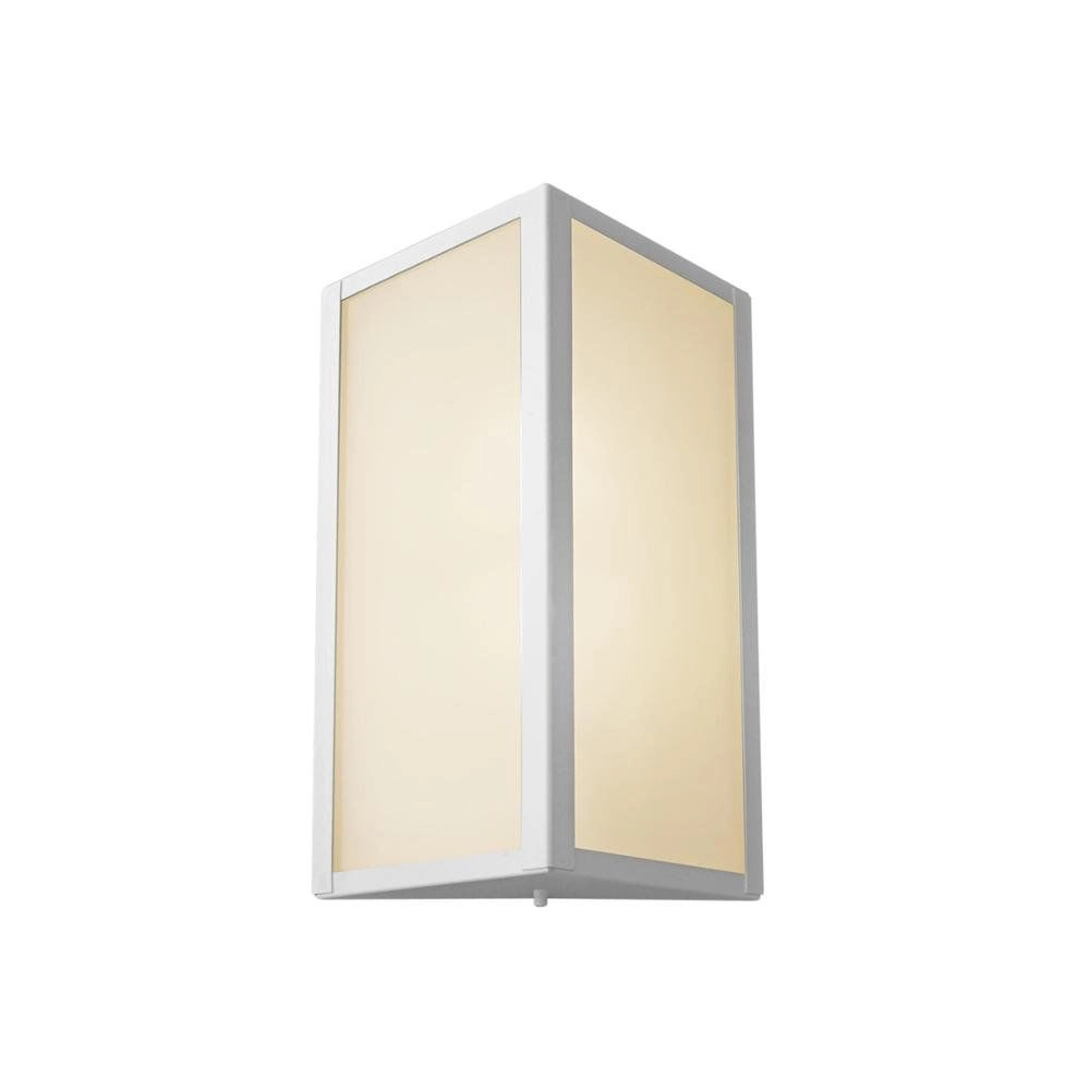 Arandela Ideal Contemporânea Bolt Triangular de Alumínio Branca - 285