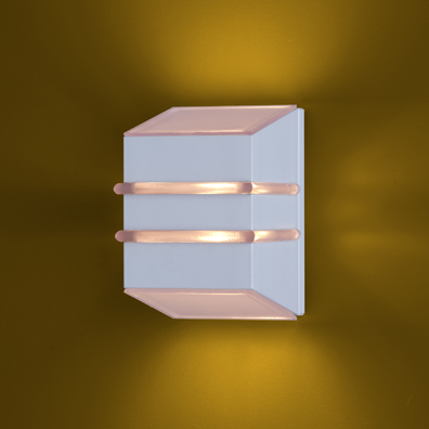 Arandela Ideal Contemporânea Flash de Alumínio Branca - 956