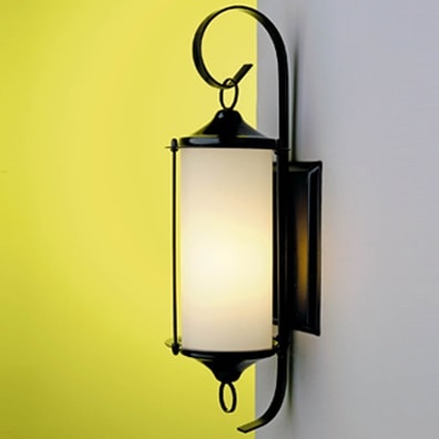 Arandela Ideal Munich Preto com Vidro Transparente - 240