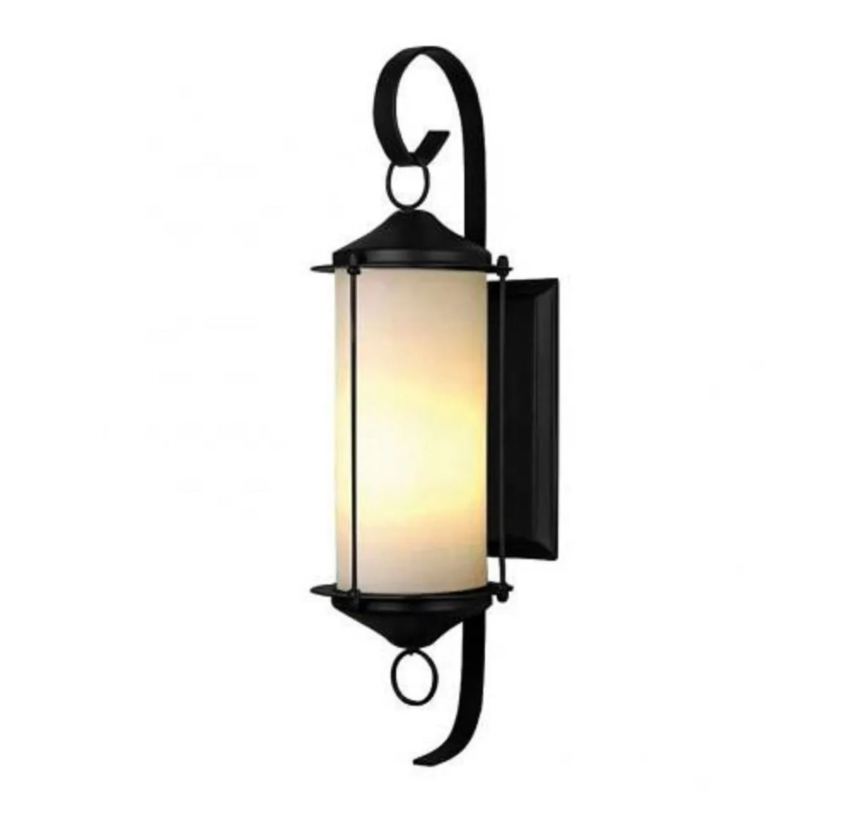 Arandela Ideal Munich Preto com Vidro Transparente - 240