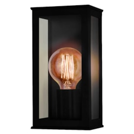 Arandela Ideal Vintage com Vidro Transparente Preto - 260