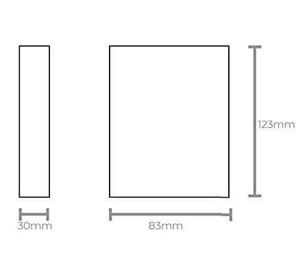 Arandela LED Taschibra Quadre 2 Facho 4W 3000K Branca - 15060110