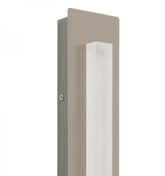 Arandela Luminária Camarim Quality Led 3000K Aço Escovado com Branco - QAR1338G