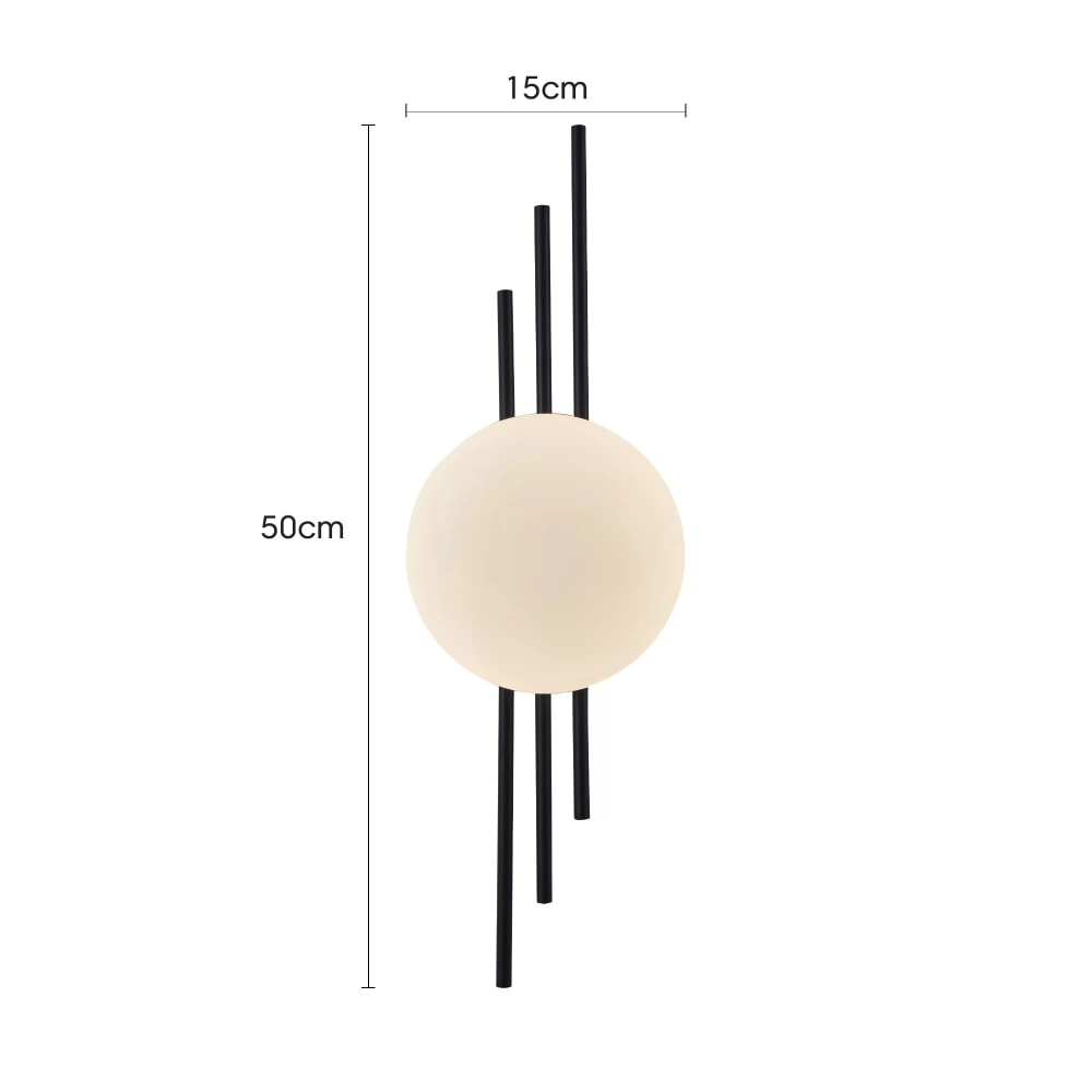 Arandela Nordecor Cami LED 6W 3000K Preto - 2722