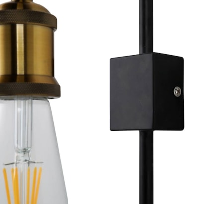 Arandela Nordecor E27 Preta - 2014