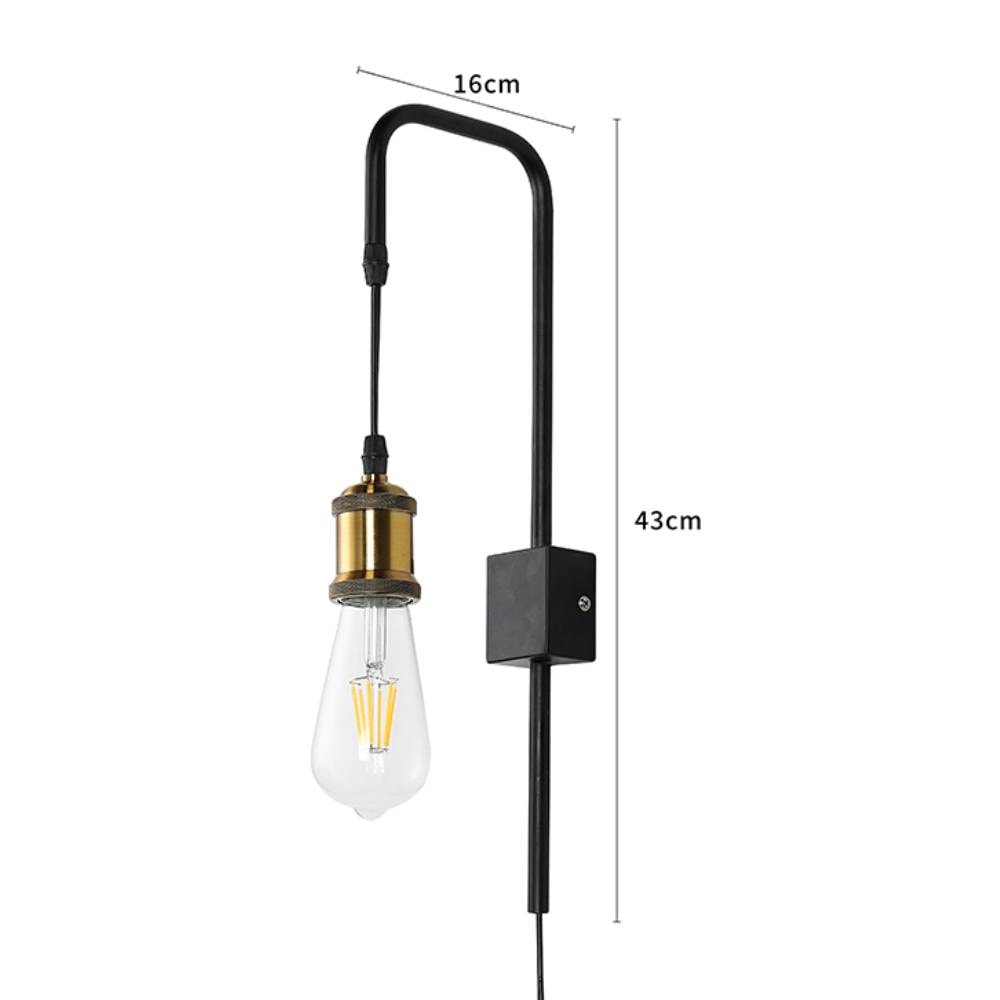 Arandela Nordecor E27 Preta - 2014