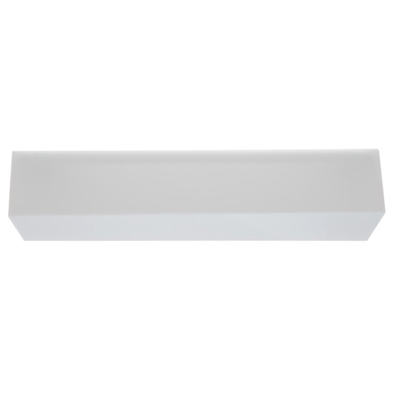 Arandela Plafon Acrílico Blumenau Retangular Flúor Branco