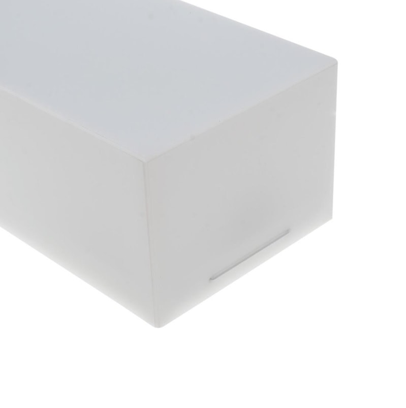 Arandela Plafon Acrílico Blumenau Retangular Flúor Branco