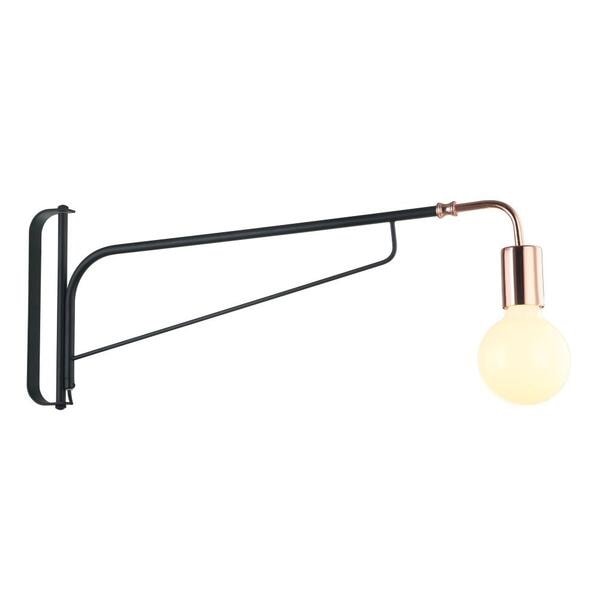 Arandela Quality Metal Preto e Dourado 1xE27 - QAR1248-DO