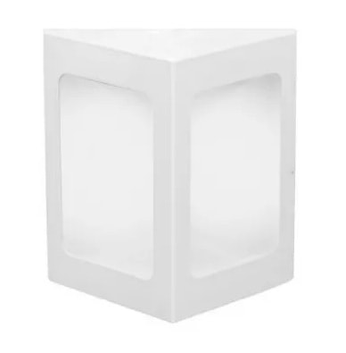 Arandela RGA Nordic Retangular 2L Preta Fosca - 1120