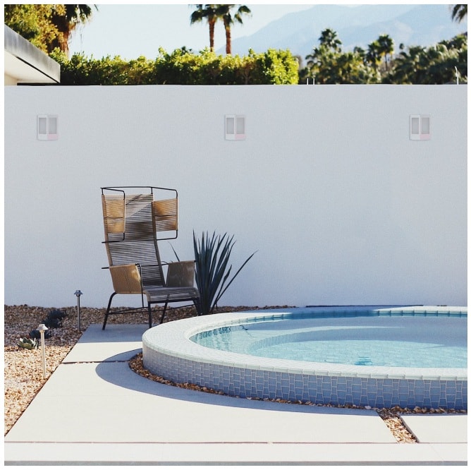 Arandela RGA Nordic Triangular 1L Branca Fosca - 1138