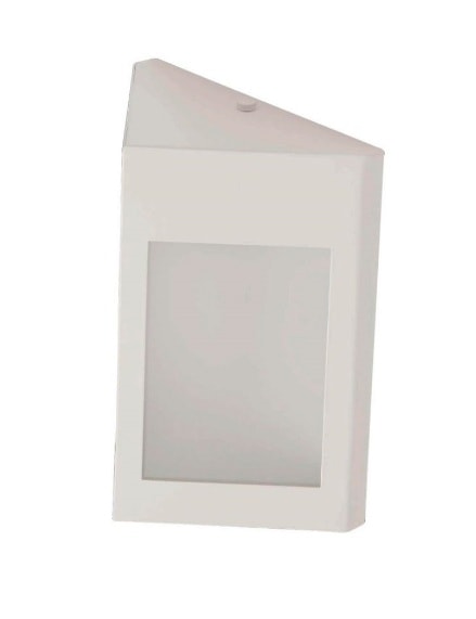 Arandela RGA Nordic Triangular 1L Branca Fosca - 1138