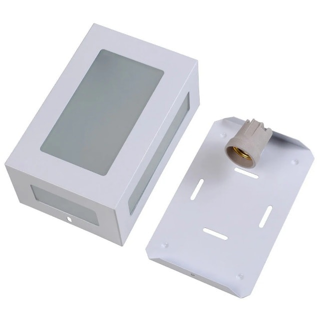 Arandela RGA Retangular 2L Branca - 1118