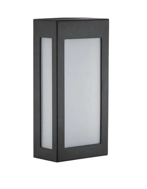 Arandela RGA Retangular 2L Preta Fosca - 1118