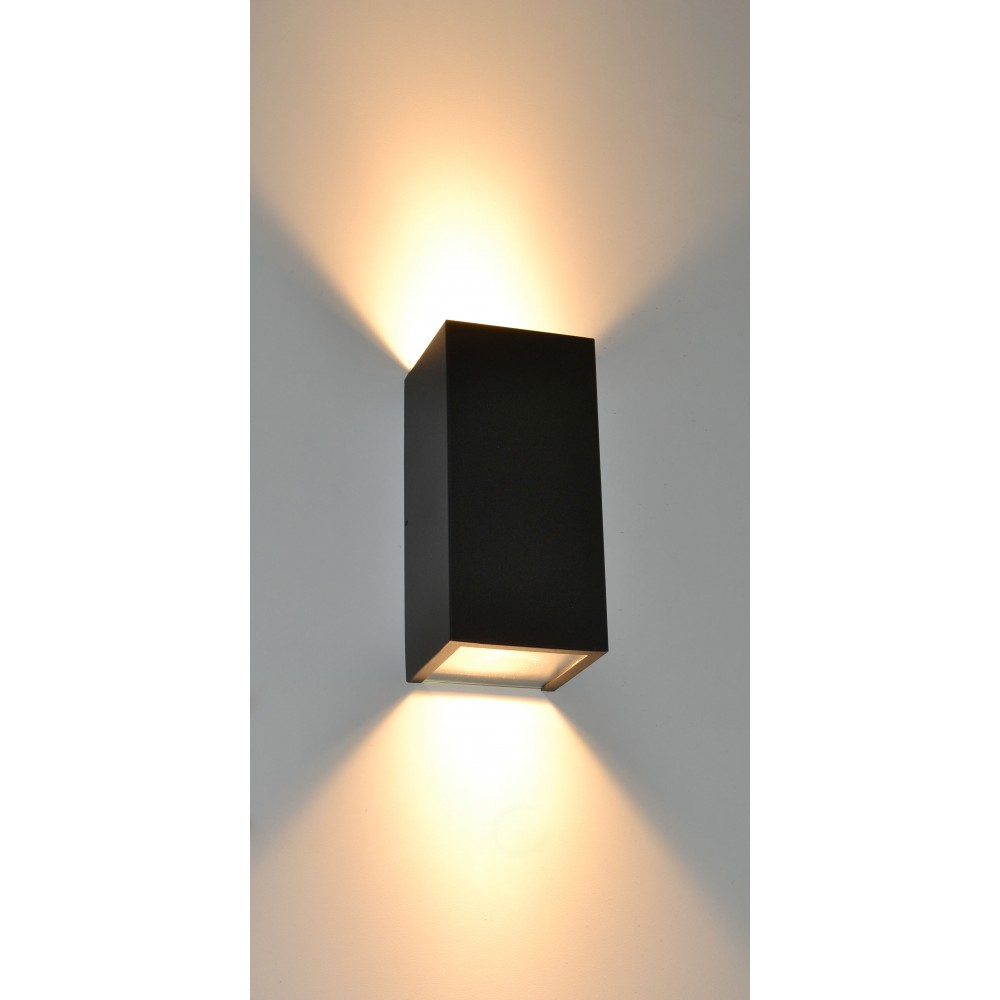 Arandela RioPrelustres 6202 Alumínio Preto Texturizado 10X10.5X22 - 10941