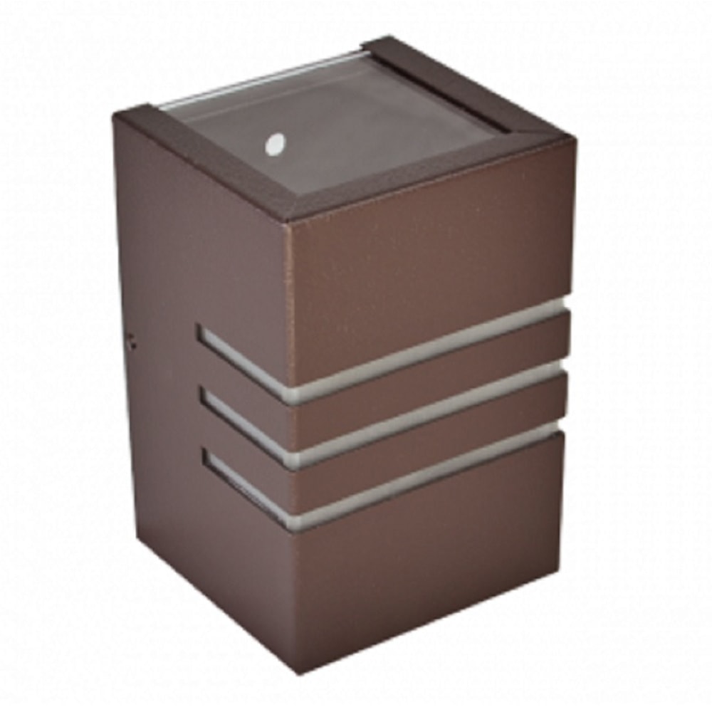 Arandela RioPrelustres 6204 Alumínio Marrom Texturizado 7,5x8x12cm - 6204