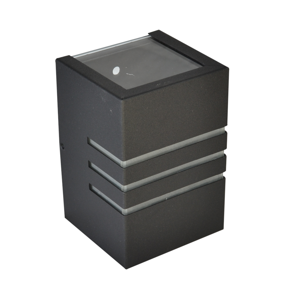 Arandela RioPrelustres 6204 Alumínio Preto Texturizado 7,5X8X12- 10985