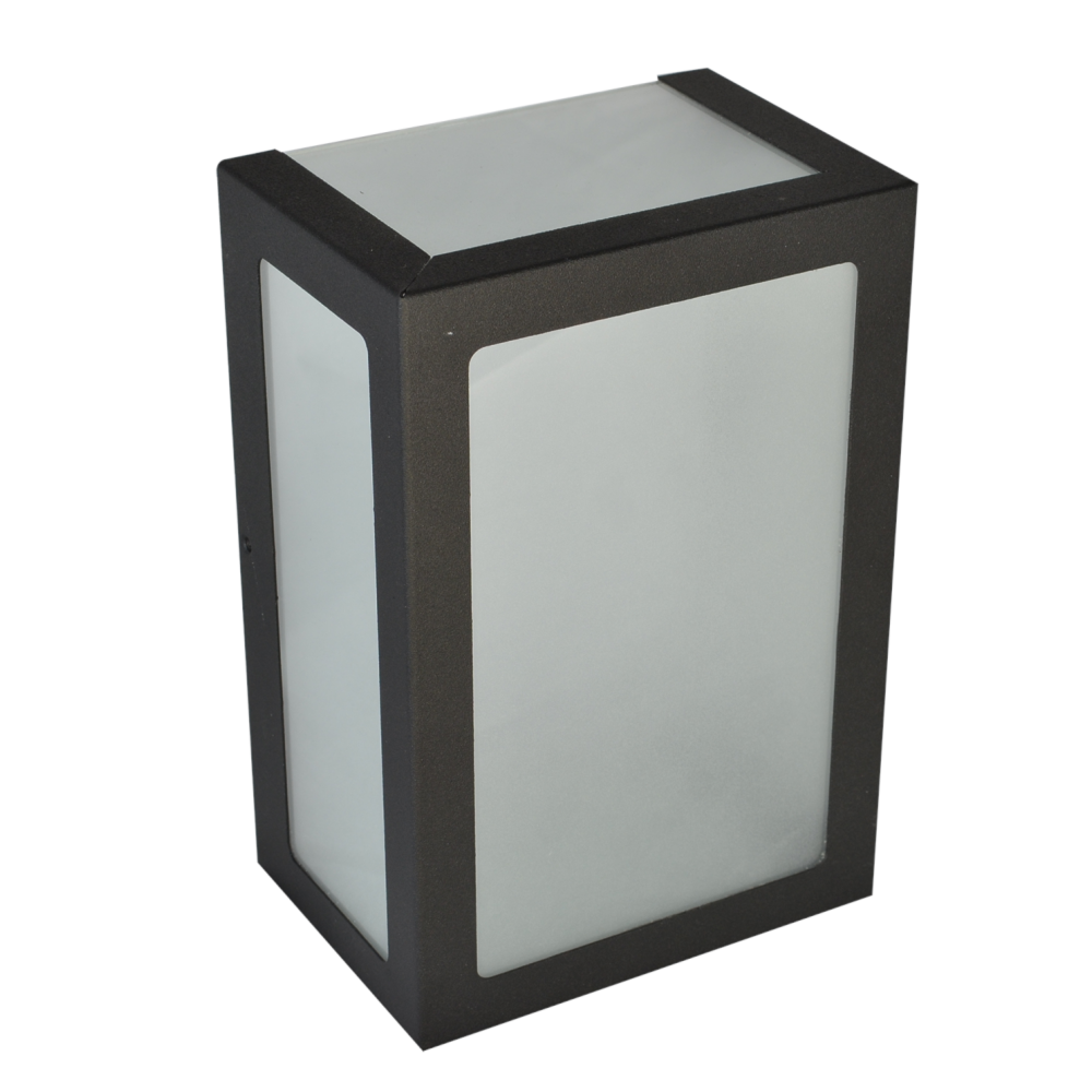 Arandela RioPrelustres 6213 5 Vidros Alumínio Preto Texturizado - 11073