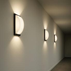 Arandela Termoplástico Ideal Capri Filamento LED Preto - 4016