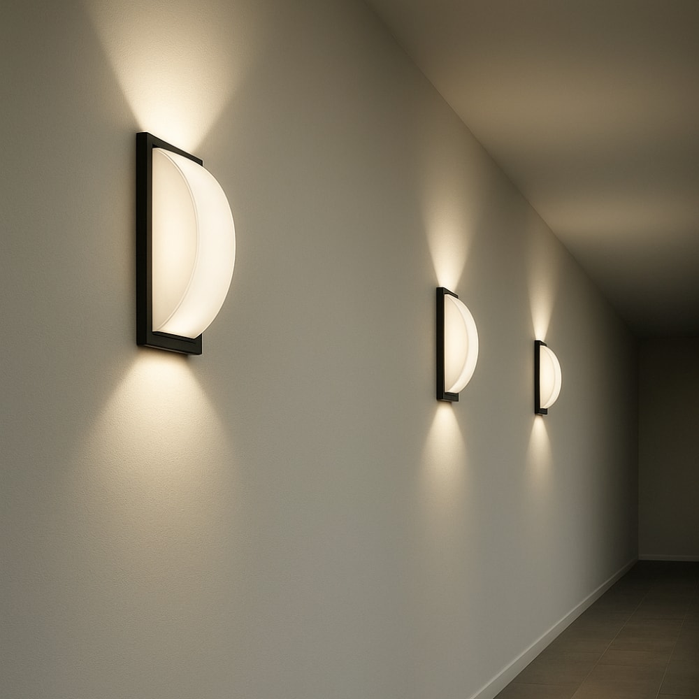 Arandela Termoplástico Ideal Capri Filamento LED Preto - 4016