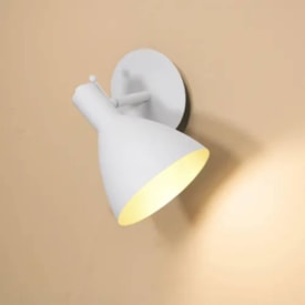 Arandela Tks Roma Mobile E27 Branco e Dourado - 1601