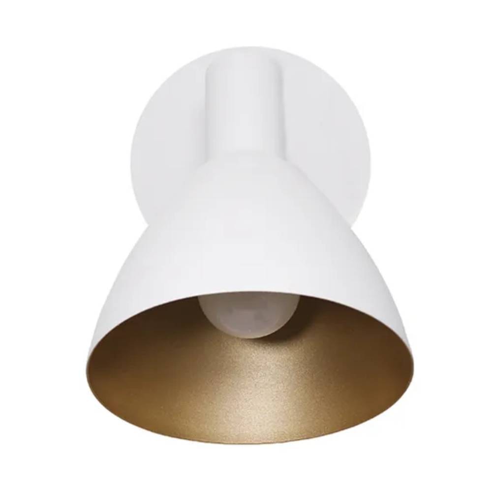 Arandela Tks Roma Mobile E27 Branco e Dourado - 1601