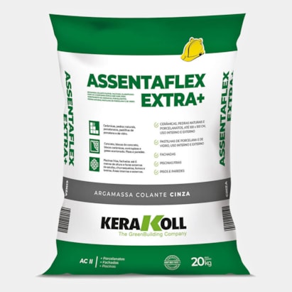 Argamassa ACII Interna e Externa e Porcelanato Kerakoll Cimentolit 20KG Cinza - K90187.01