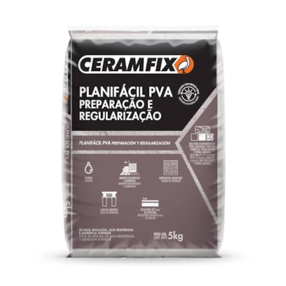 Argamassa Planifacil PVA Preparação e Regularização 05Kg Cinza - 604021