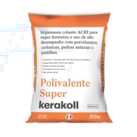 Argamassa Polivalente Interno/Externo ACIII Kerakoll 20Kg Super Branco - K90197.01