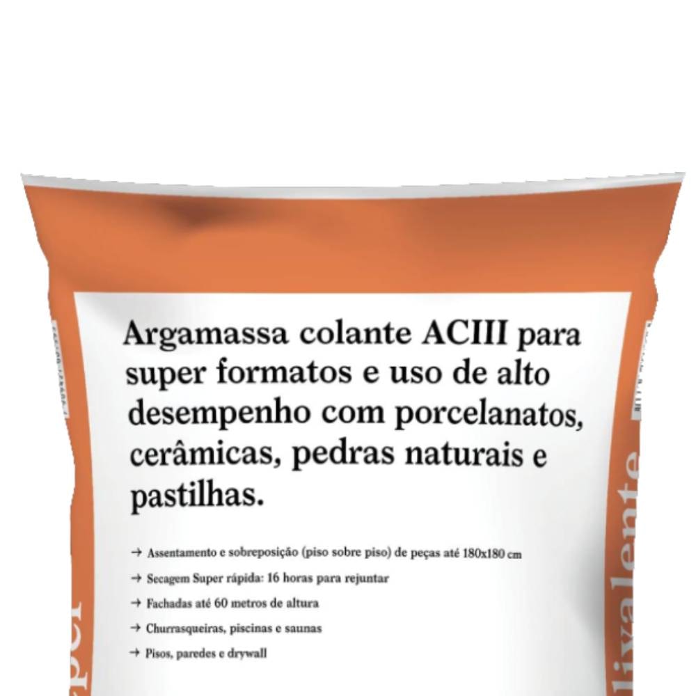 Argamassa Polivalente Interno/Externo ACIII Kerakoll 20Kg Super Cinza - K90196.01