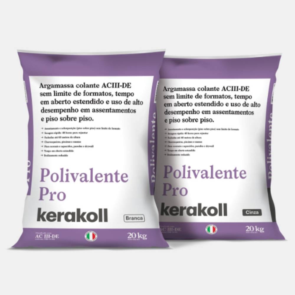 Argamassa Polivalente Pro Interno/Externo ACIII Kerakoll 20Kg Branco - K90199.01